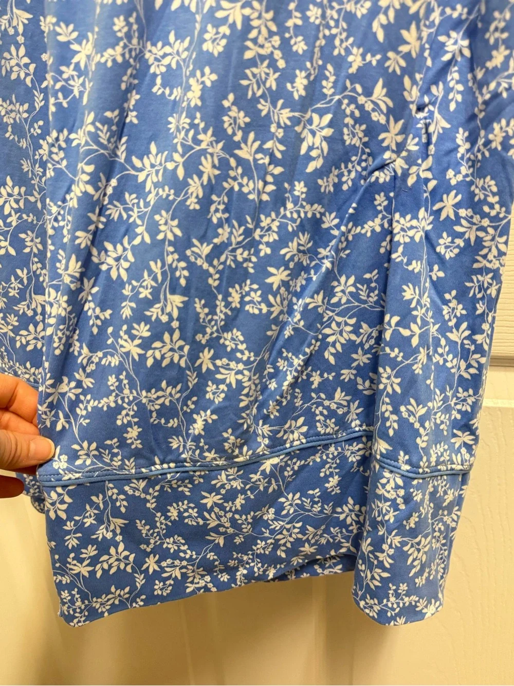 Lake Pajamas Blue Floral Short Sleeve Pajama Set